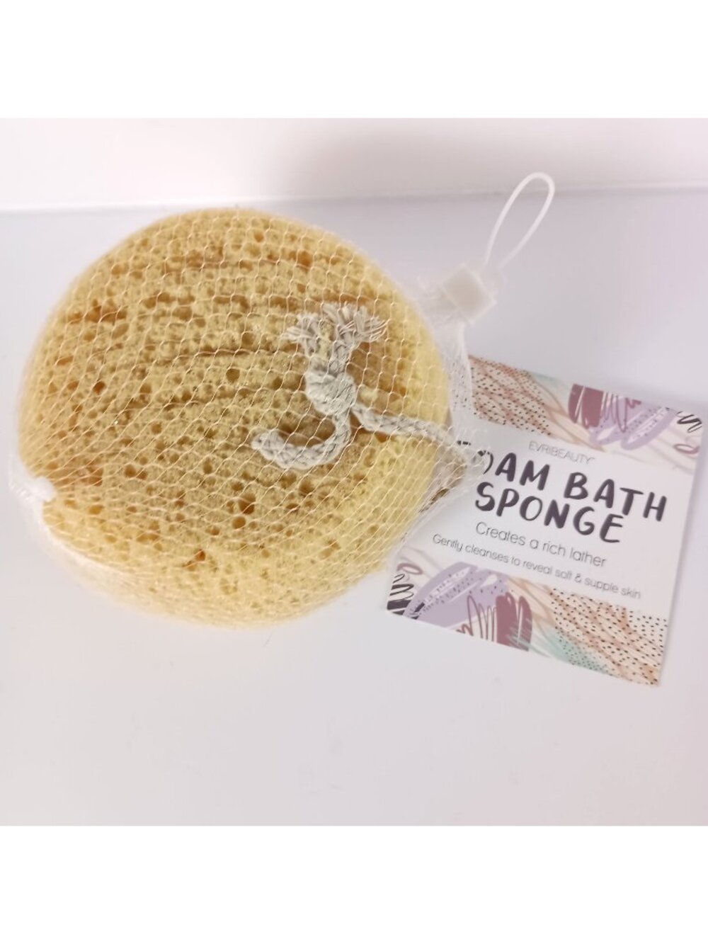 Evribeauty Foam Bath Sponge Cleanses Stimulates Renews Skin NWT